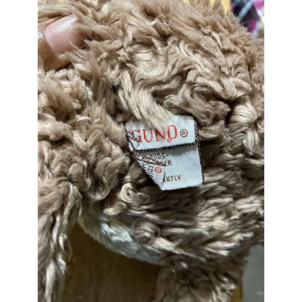 Vtg Gund HUMMY Teddy Bear Tan Brown Plush Stuffed Animal‎ Vintage Big Nose